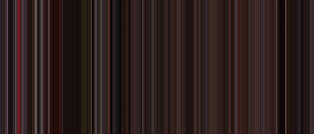 A barcode representation of Three Colors: Red, smooth